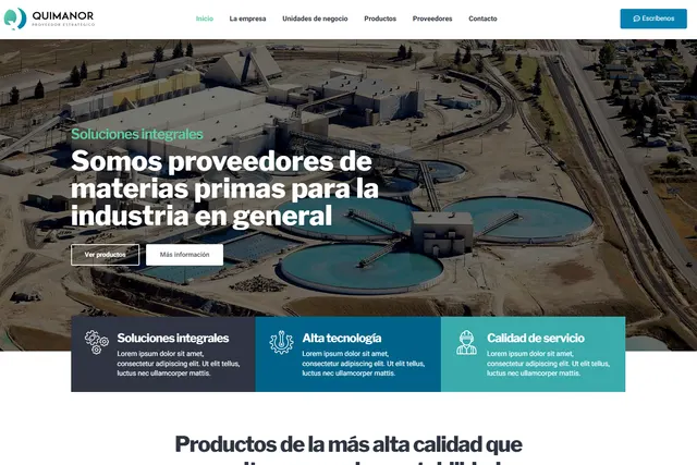 Sitio a medida en desktop